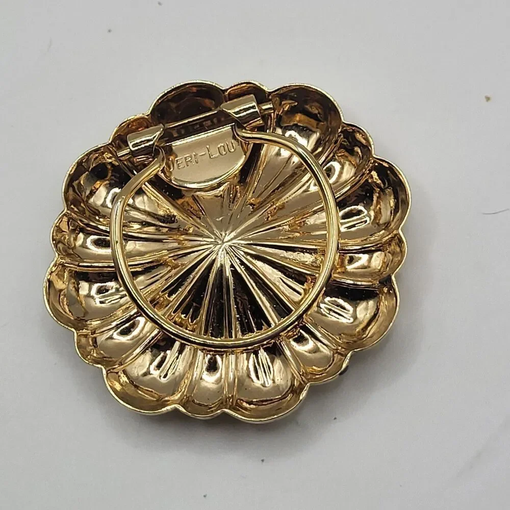 Vintage 80s Jeri-Lou Scarf Clip 1.75in